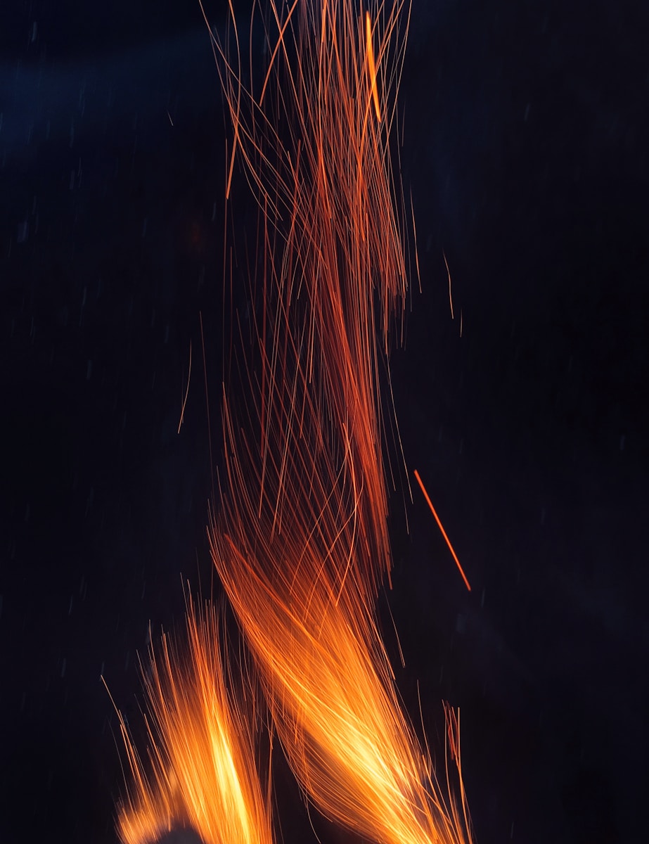 Photo by Benjamin Demian a close-up of a fire